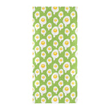 Fried Eggs Pattern Print Design 01 Beach Towel