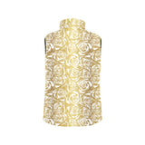 Rose Pattern Print Design 05 Men's Padded Vest