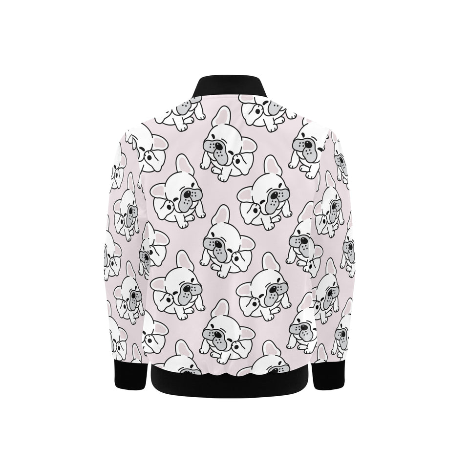 Cute french bulldog pattern Kids' Boys' Girls' Bomber Jacket
