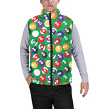 Billiard Ball Pattern Print Design 02 Men's Padded Vest
