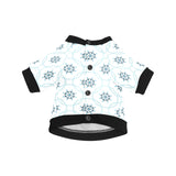 nautical steering wheel chain All Over Print Pet Dog Round Neck Fuzzy Shirt