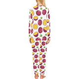 Passion fruit design pattern Women's All Over Print Pajama Set