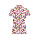 Squirrel Pattern Print Design 02 Women's All Over Print Polo Shirt