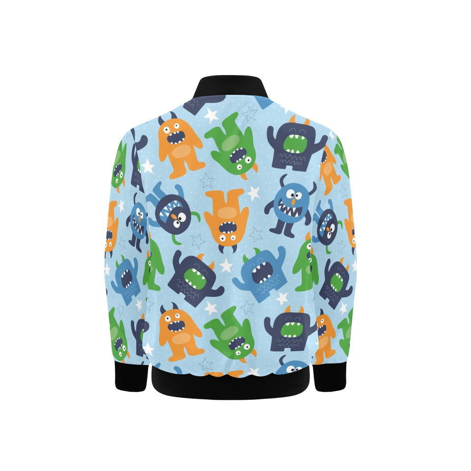 Alien Pattern Print Design 04 Kids' Boys' Girls' Bomber Jacket