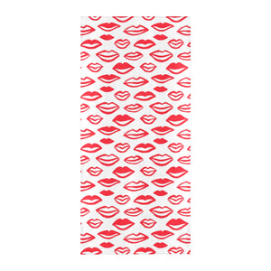 Lips Pattern Print Design 05 Beach Towel