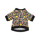 Beer type pattern All Over Print Pet Dog Round Neck Fuzzy Shirt