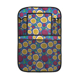 Passion fruit blue background Car Seat Back Organizer