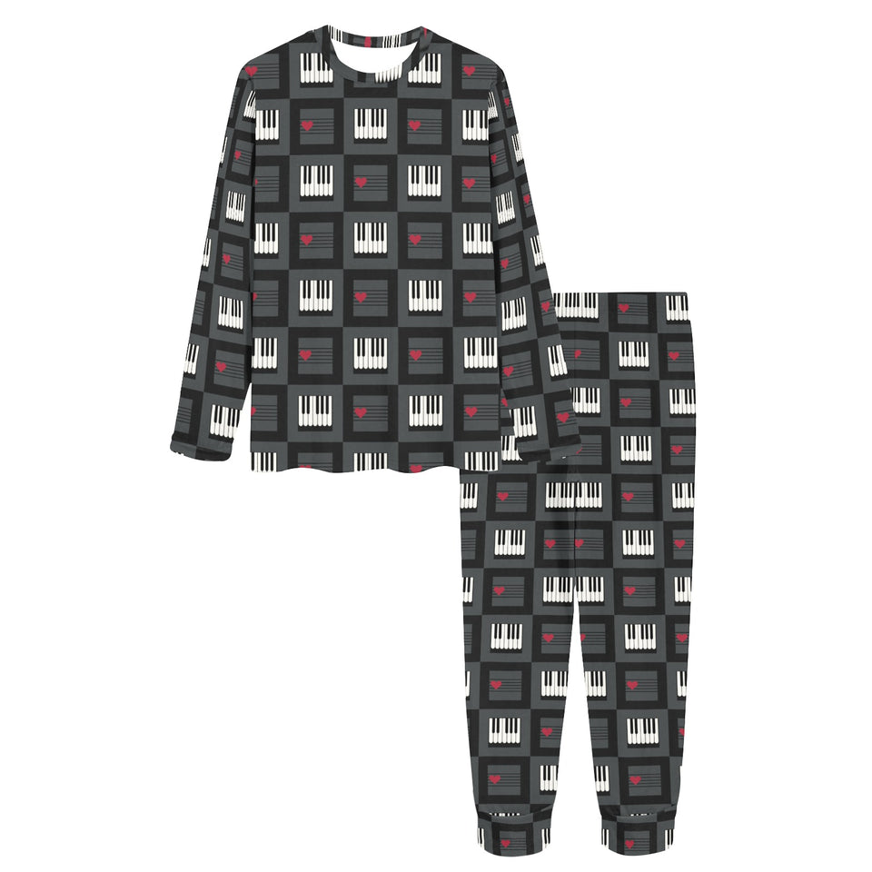 Piano Pattern Print Design 05 Women's All Over Print Pajama Set