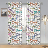 Sun Glasses Pattern Print Design 01 Gauze Curtain