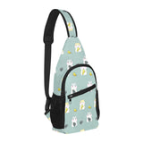 Cute hamster cheese pattern All Over Print Chest Bag