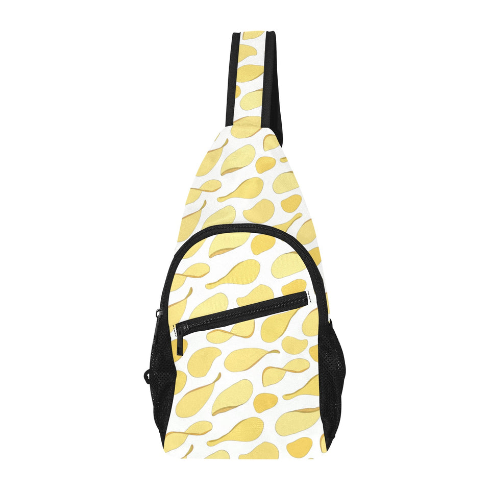Potato Chips Pattern Print Design 02 All Over Print Chest Bag