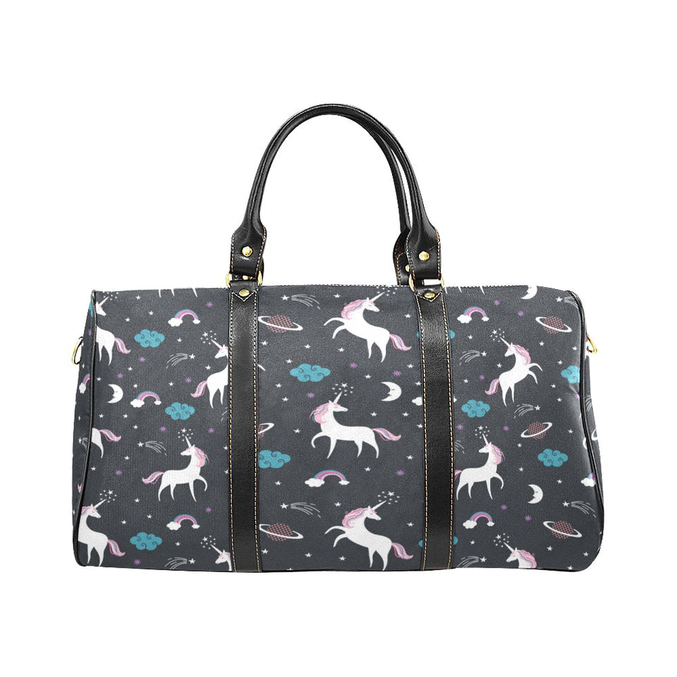 unicorn rainbows moon clound star pattern Travel Bag