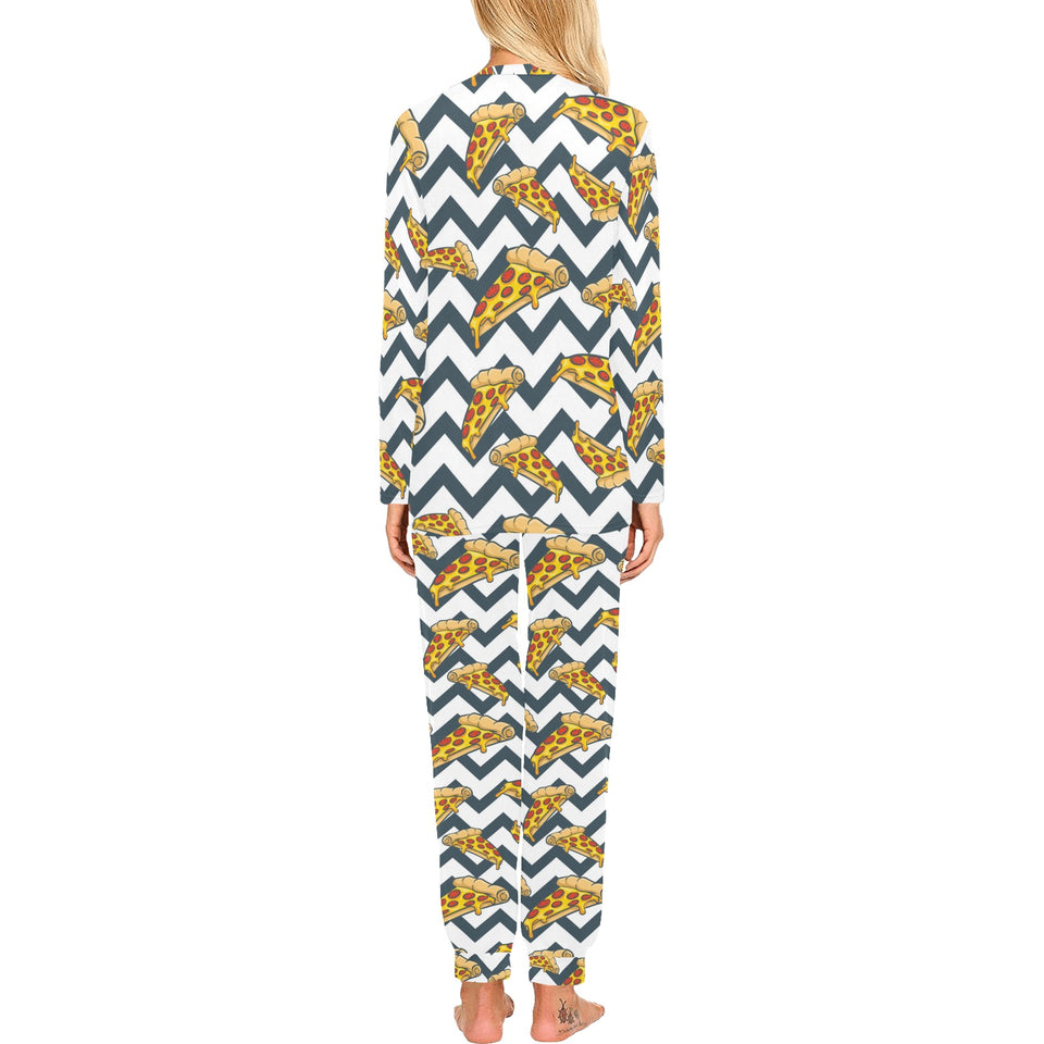 Pizza design pattern Women's All Over Print Pajama Set
