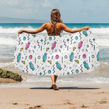 Candy design pattern Beach Towel