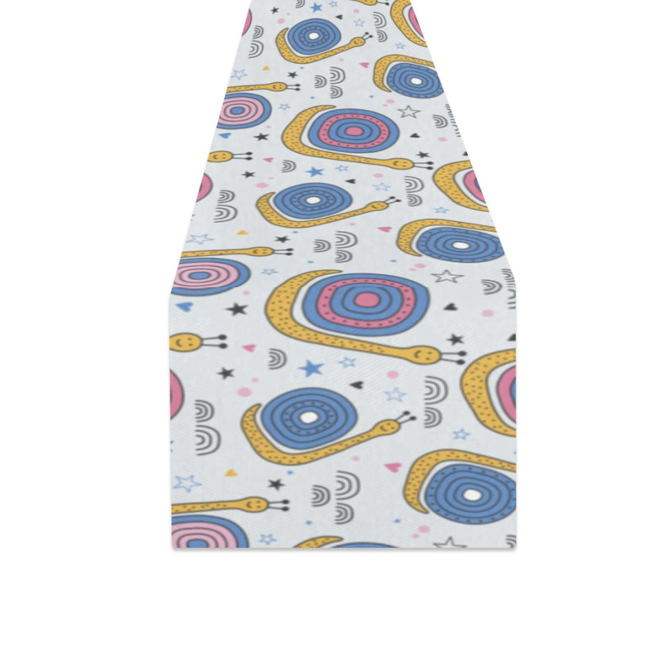 Snail Pattern Print Design 05 Table Runner