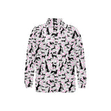 Greyhound Pattern Print Design 02 Men's Long Sleeve Polo Shirt