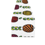 colorful apples leave zebra stripe Table Runner