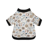 Cute nautical steering wheel anchor pattern All Over Print Pet Dog Round Neck Fuzzy Shirt
