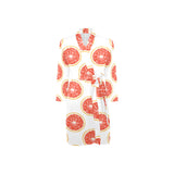 Grapefruit pattern Men's Long Sleeve Belted Night Robe