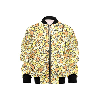 Popcorn Pattern Print Design 03 Kids' Boys' Girls' Bomber Jacket