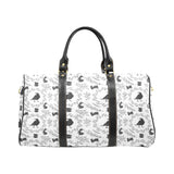 Crows floral wreath rabbit pattern Travel Bag