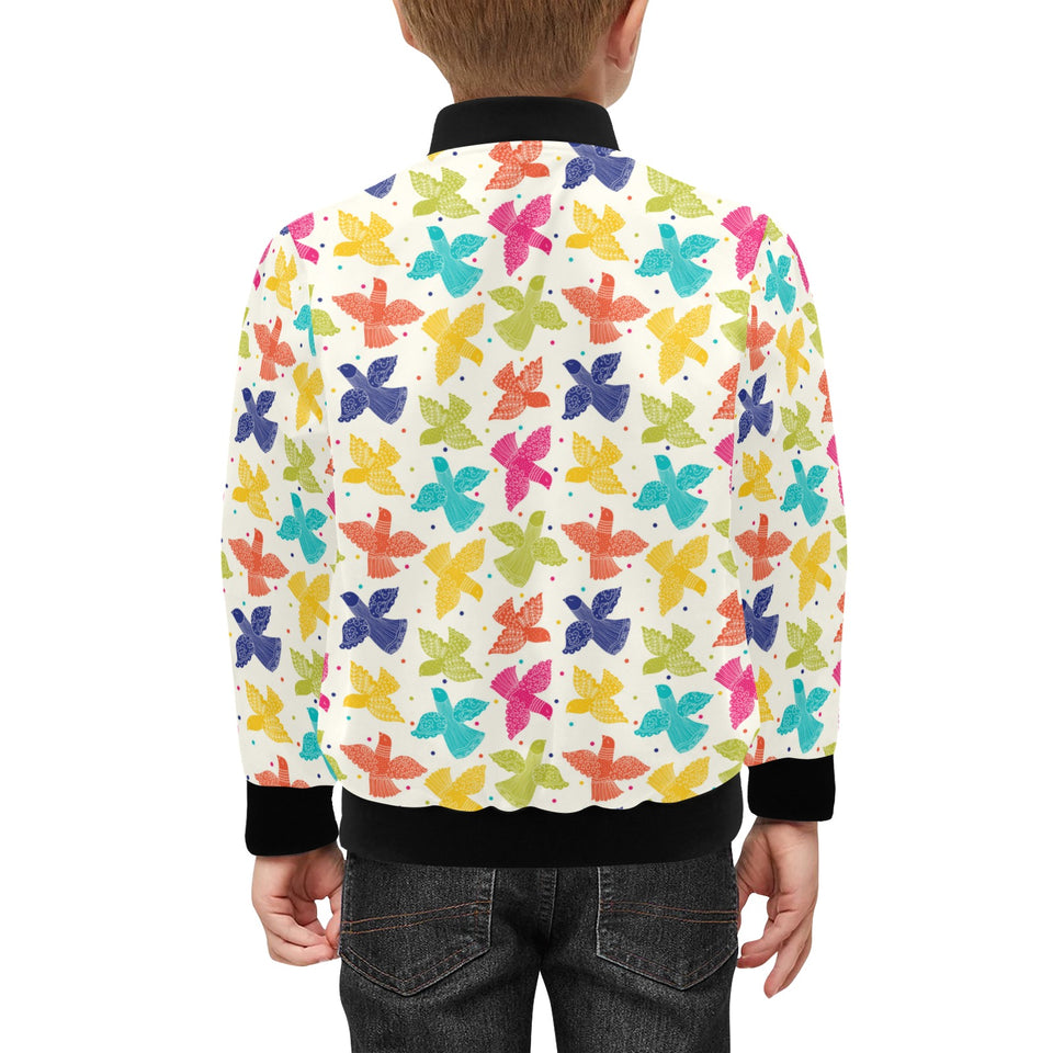 Pigeon Pattern Print Design 01 Kids' Boys' Girls' Bomber Jacket