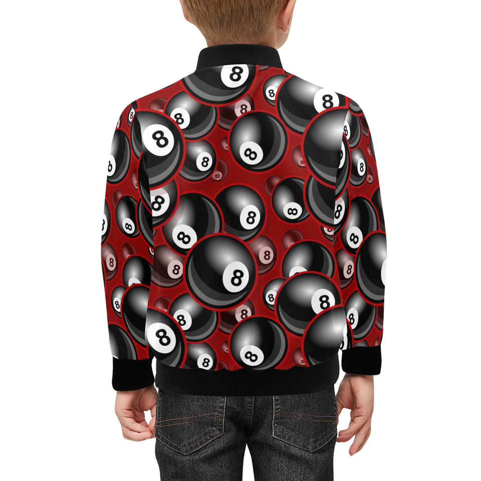 Billiard Ball Pattern Print Design 05 Kids' Boys' Girls' Bomber Jacket