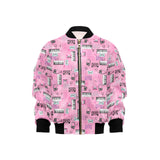 Piano Pattern Print Design 01 Kids' Boys' Girls' Bomber Jacket