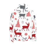 Deer tree snowflakes chrismas pattern Men's Padded Hooded Jacket