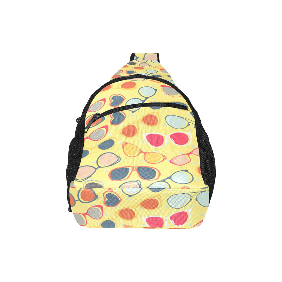 Sun Glasses Pattern Print Design 05 All Over Print Chest Bag
