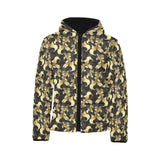 Goldfish Pattern Print Design 01 Kids' Boys' Girls' Padded Hooded Jacket