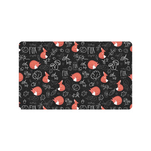 fox sleeping fox pattern Doormat