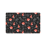fox sleeping fox pattern Doormat