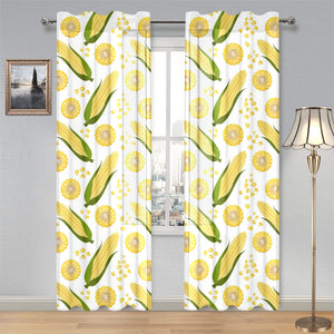 Corn Pattern Print Design 05 Gauze Curtain