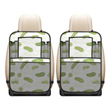 Cucumber sketch pattern Car Seat Back Organizer