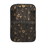 Gold peacock feather pattern Car Seat Back Organizer