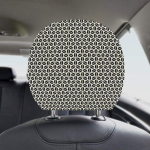 Coffee bean abstract modern pattern Car Headrest Cover