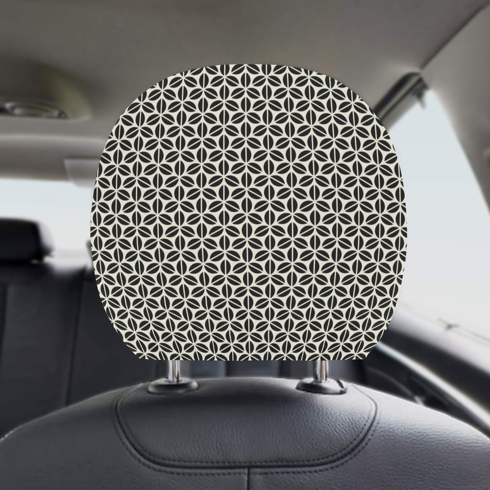 Coffee bean abstract modern pattern Car Headrest Cover