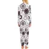 Classic vintage clock pattern Women's All Over Print Pajama Set
