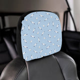 Seagull Pattern Print Design 02 Car Headrest Cover