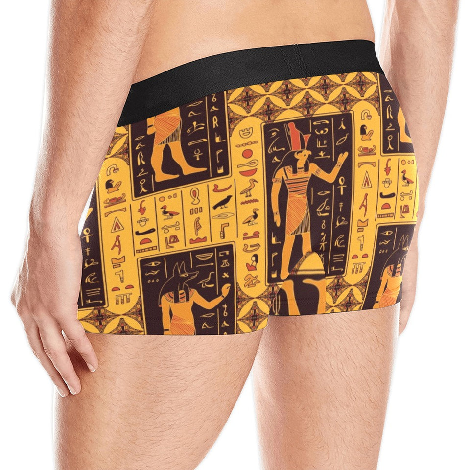 Egypt Hieroglyphics Pattern Print Design 05 Men's All Over Print Boxer Briefs Men's Underwear