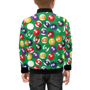 Billiard Ball Pattern Print Design 02 Kids' Boys' Girls' Bomber Jacket