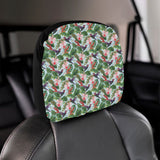 Hummingbird Pattern Print Design 05 Car Headrest Cover