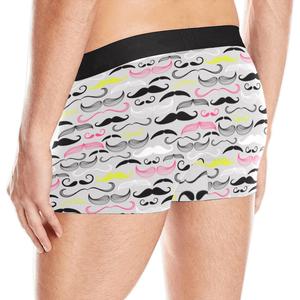 Mustache Beard Pattern Print Design 02 Men's All Over Print Boxer Briefs Men's Underwear