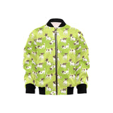 Jack Russel Pattern Print Design 01 Kids' Boys' Girls' Bomber Jacket