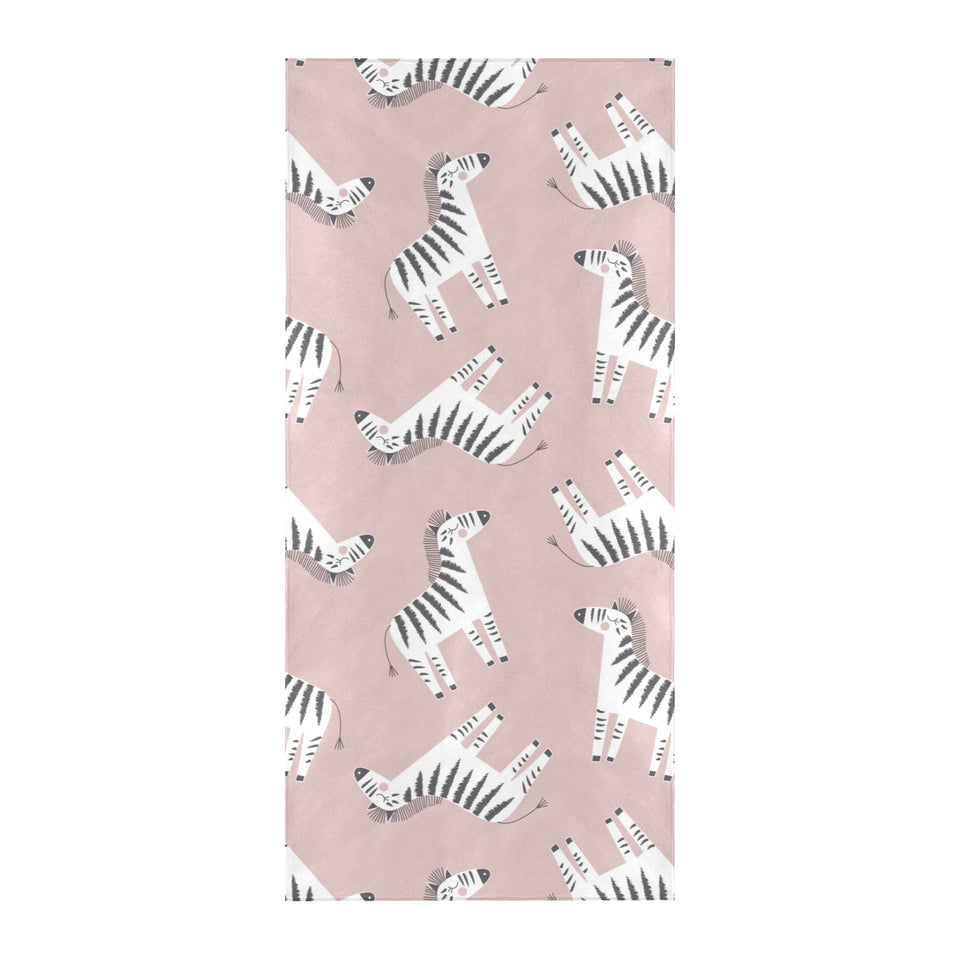 Cute zebra pattern Beach Towel