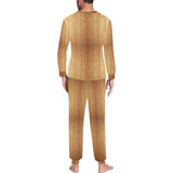 Wood Printed Pattern Print Design 05 Men's All Over Print Pajama
