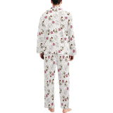 English Bulldog Pattern Print Design 01 Men's Long Pajama Set