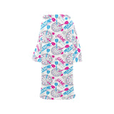 Darts Pattern Print Design 01 Blanket Robe with Sleeves