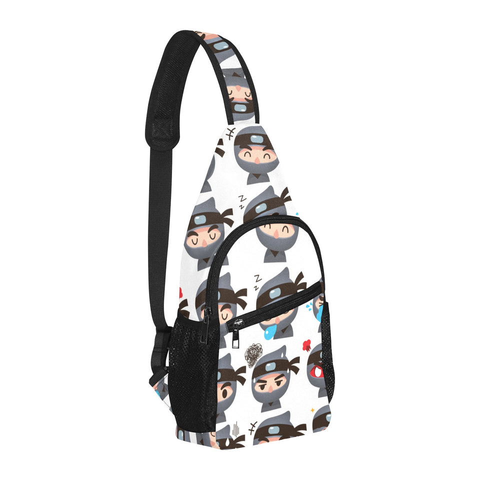 Cute ninja design pattern All Over Print Chest Bag